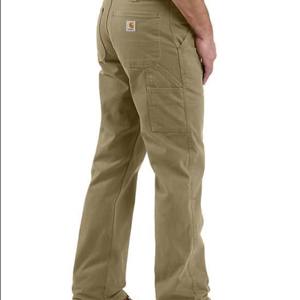 Carhartt Men's Relaxed Fit Washed Twill Dungaree Pant (32x32) Color: Dark Khaki